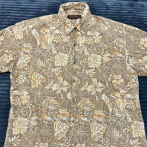 Tori Richard Hawaiian Lawn Shirt Floral 100% Cotton Men’s Size M